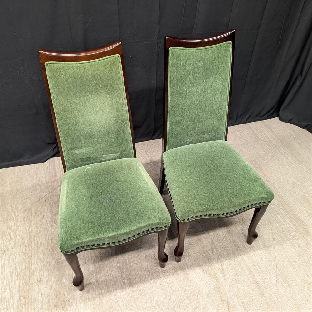 マルニ　ベルサイユ　猫脚　2脚　ダイニングチェア　ハイバック　イス　椅子　B