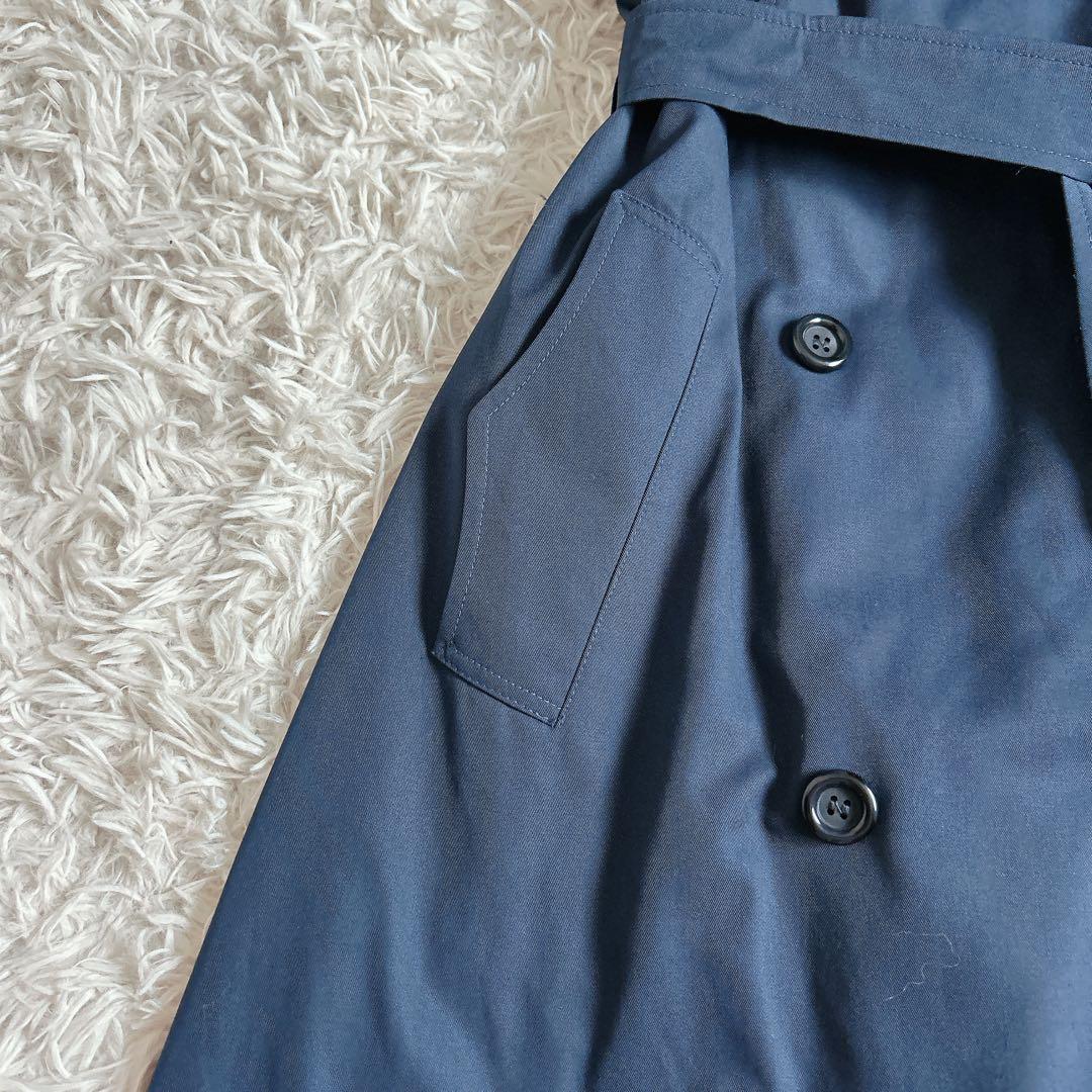 極美品⁂ランバン⁂ロングトレンチコート　ビッグカラー　フレア　イタリア製　LL