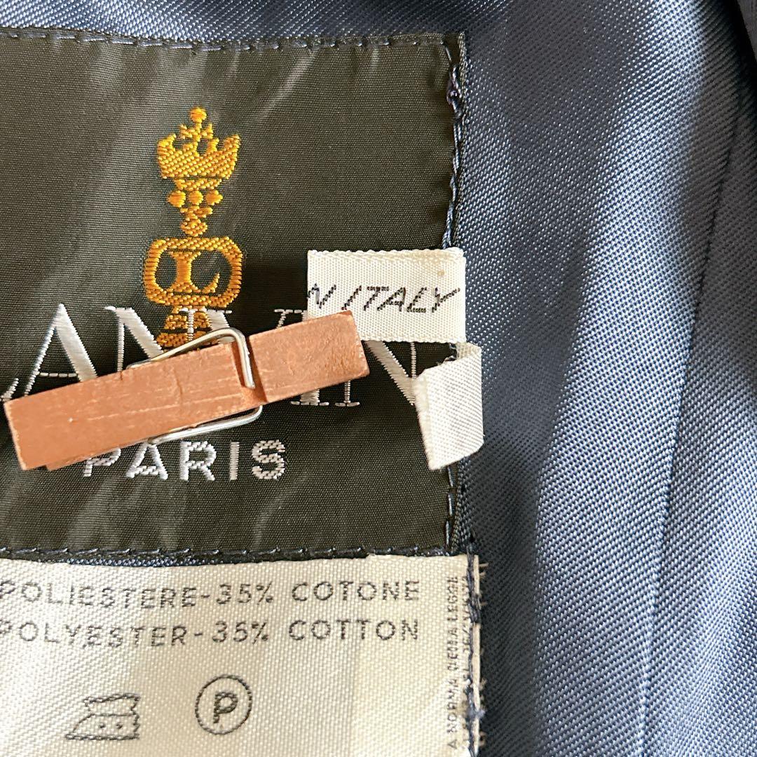 極美品⁂ランバン⁂ロングトレンチコート　ビッグカラー　フレア　イタリア製　LL