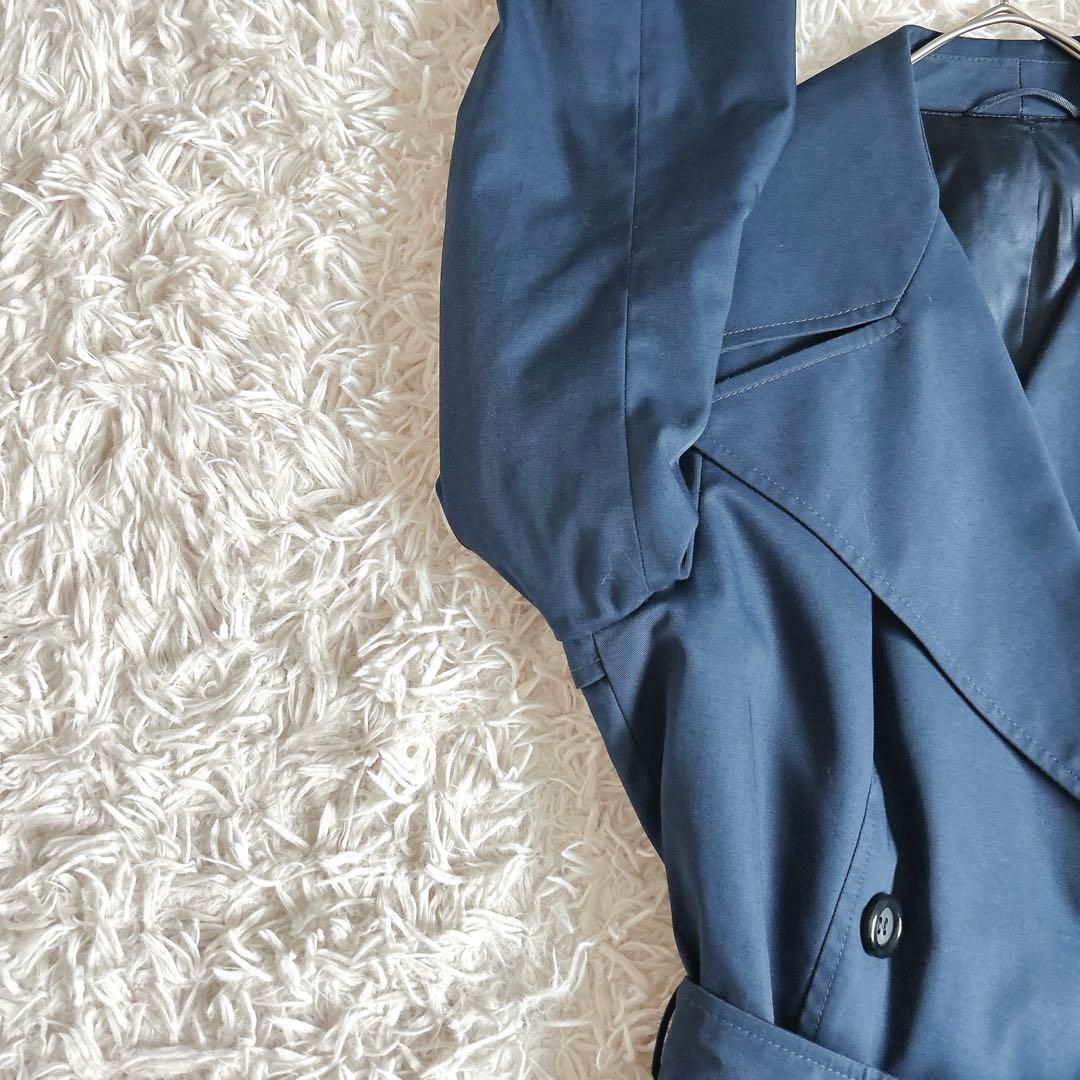 極美品⁂ランバン⁂ロングトレンチコート　ビッグカラー　フレア　イタリア製　LL