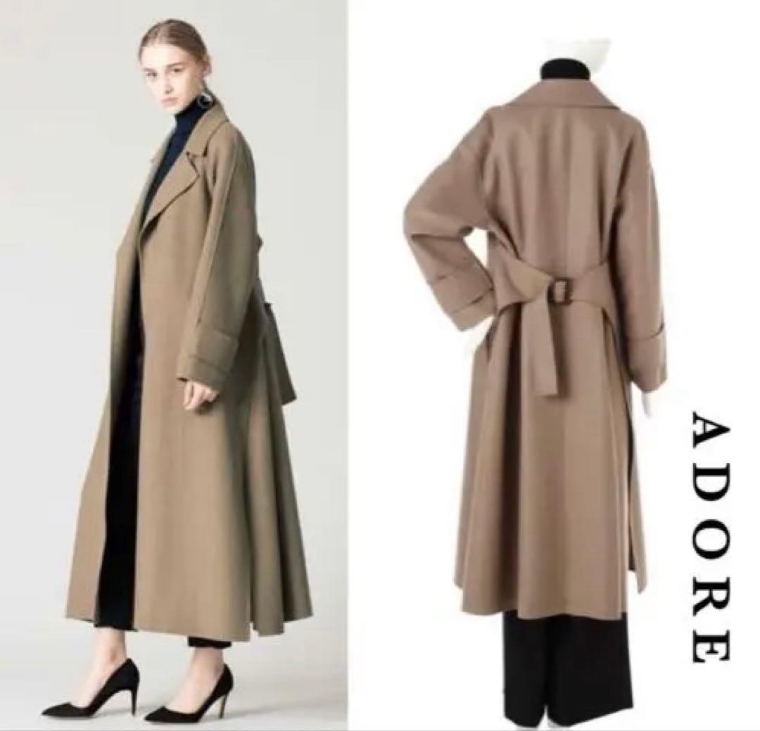 最終SALE 新品同様 定価92,400円 ADORE ライトリバーロングコート