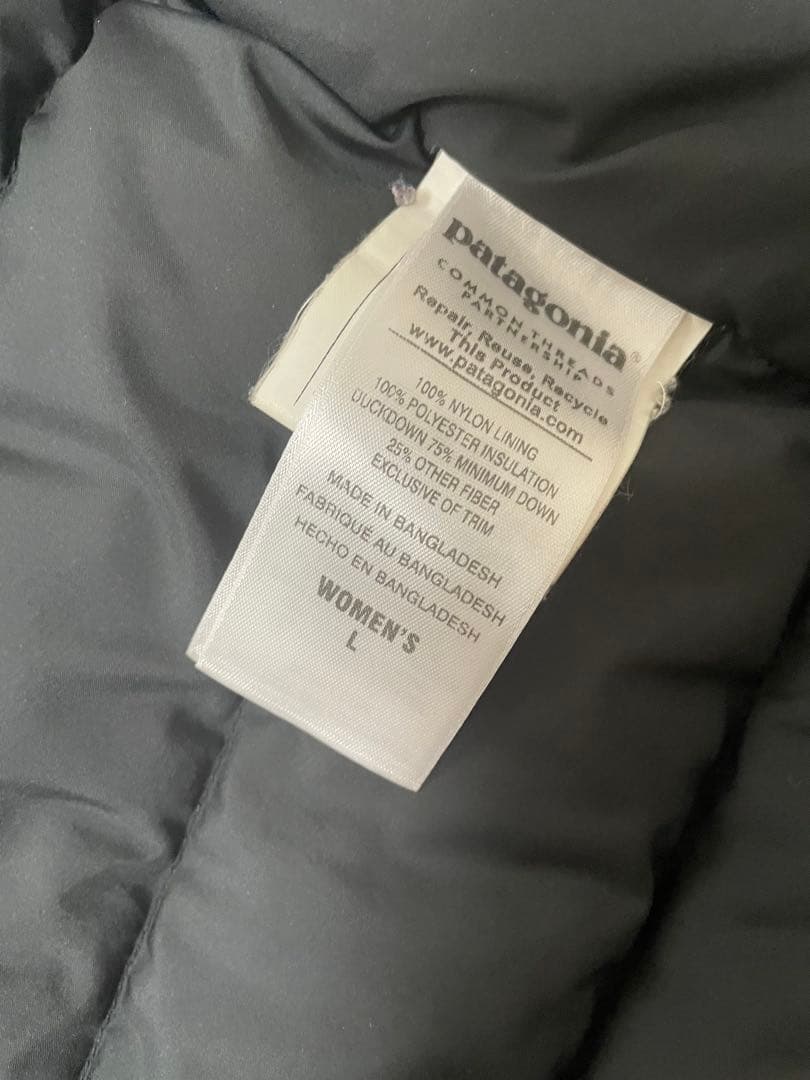値下げ！patagonia ブラック ライダース ダウンベスト L