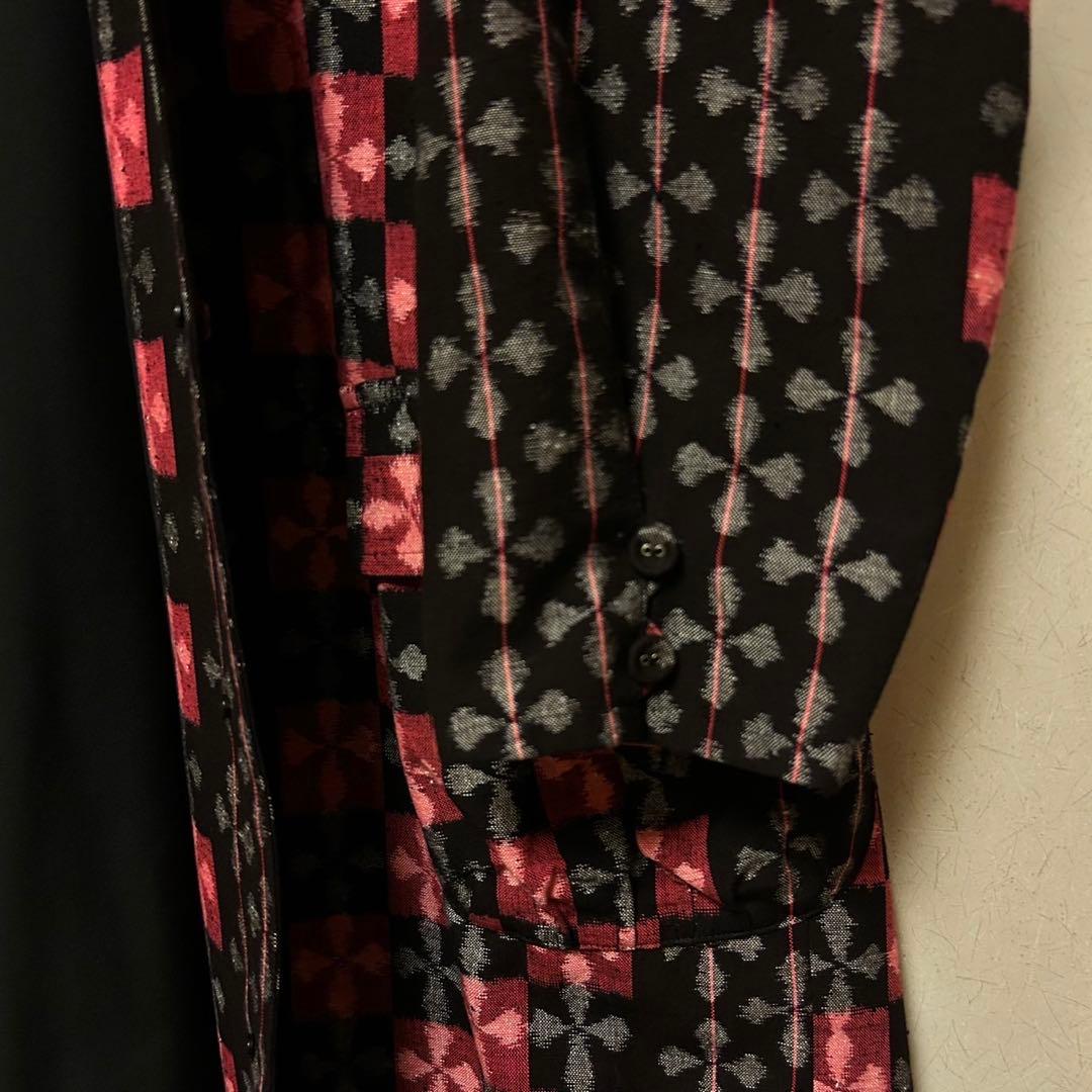 【専用】儀右ヱ門　儀右衛門　ギエモン　久留米　絣　かすり　ロングコート　羽織り