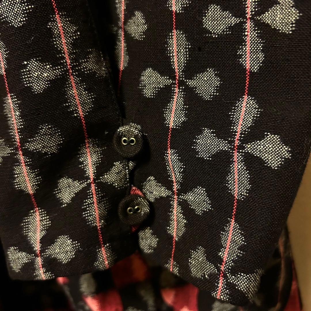 【専用】儀右ヱ門　儀右衛門　ギエモン　久留米　絣　かすり　ロングコート　羽織り