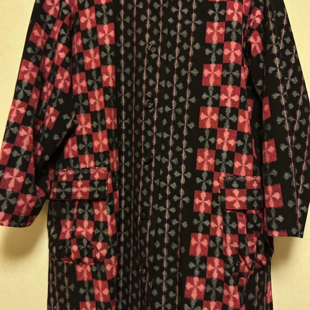 【専用】儀右ヱ門　儀右衛門　ギエモン　久留米　絣　かすり　ロングコート　羽織り