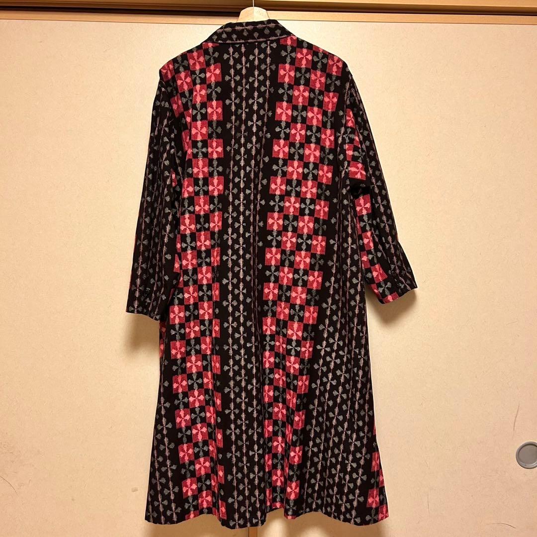 【専用】儀右ヱ門　儀右衛門　ギエモン　久留米　絣　かすり　ロングコート　羽織り