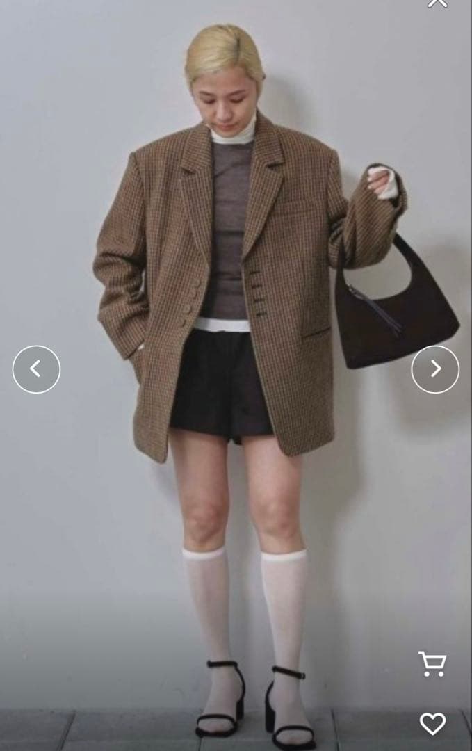 新品　todayful Wool100% Check Jacket