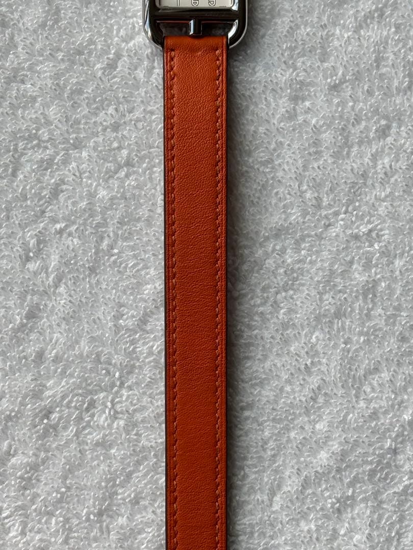 エルメスHERMES ケープコッド CC1.210 2重巻きロングベルト新品電池