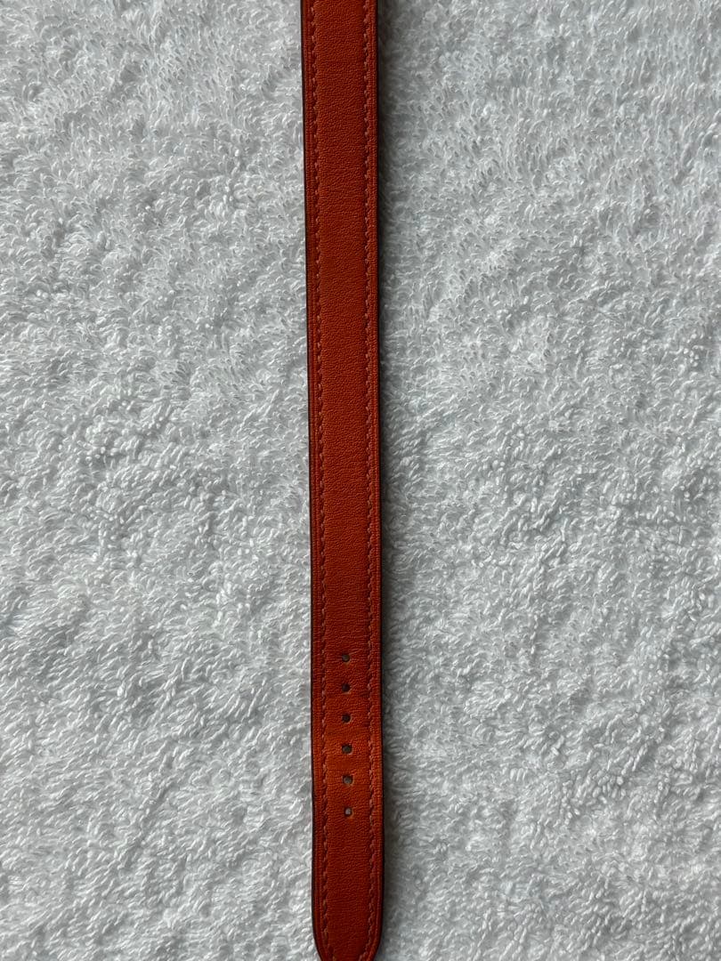 エルメスHERMES ケープコッド CC1.210 2重巻きロングベルト新品電池