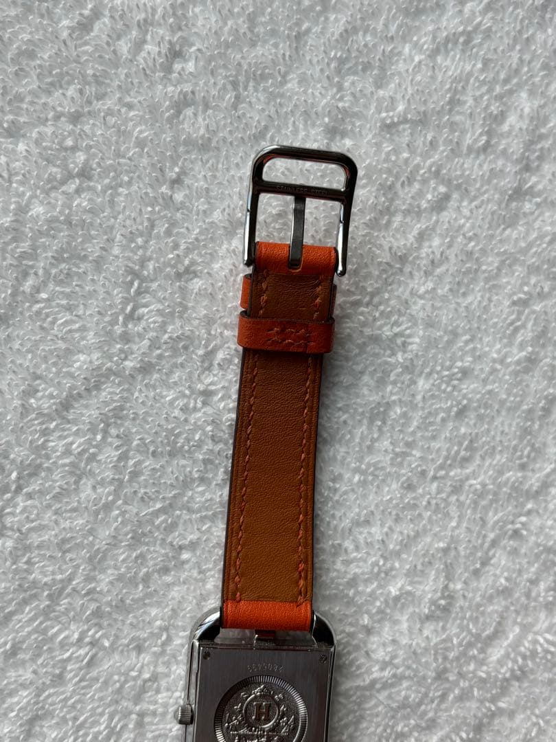 エルメスHERMES ケープコッド CC1.210 2重巻きロングベルト新品電池
