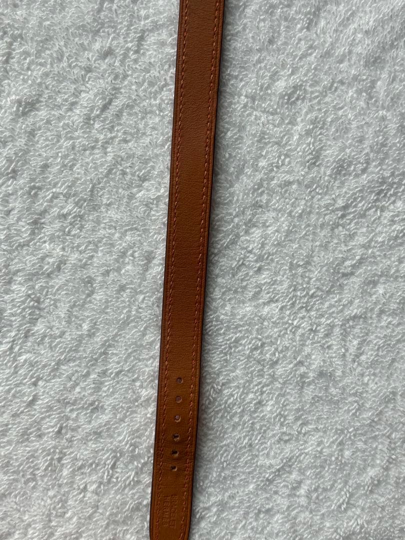 エルメスHERMES ケープコッド CC1.210 2重巻きロングベルト新品電池