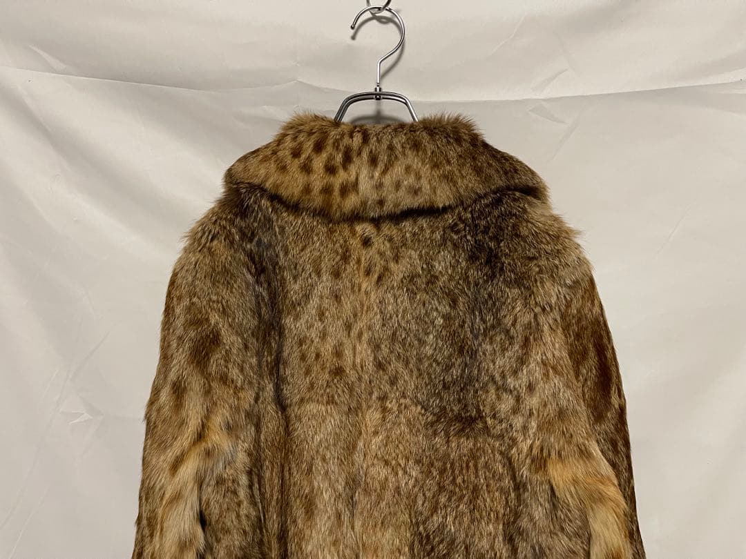 ★PIERRE BALMAIN★本毛皮★ロングコート★レオパード★M〜L相当★