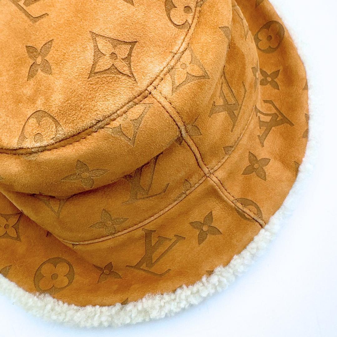 ルイヴィトン モノグラム シアリング ハット M76577 ブラウン レディース