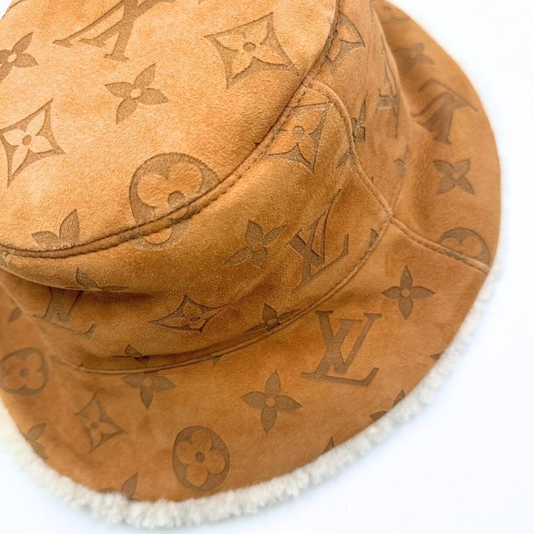 ルイヴィトン モノグラム シアリング ハット M76577 ブラウン レディース