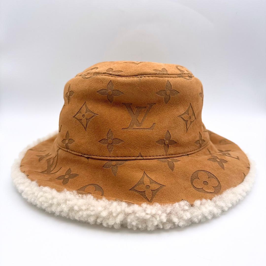 ルイヴィトン モノグラム シアリング ハット M76577 ブラウン レディース