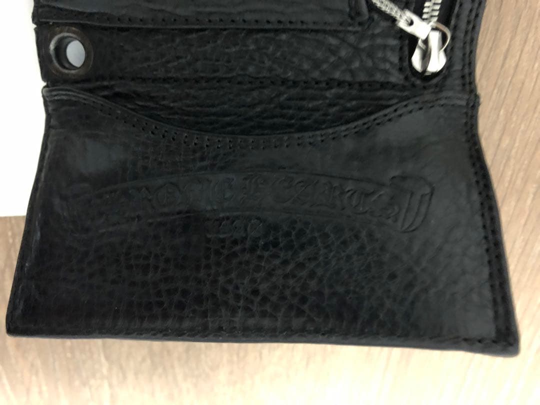 【超美品】CHROME HEARTS ヘビーレザー 3フォールド　未使用に近い
