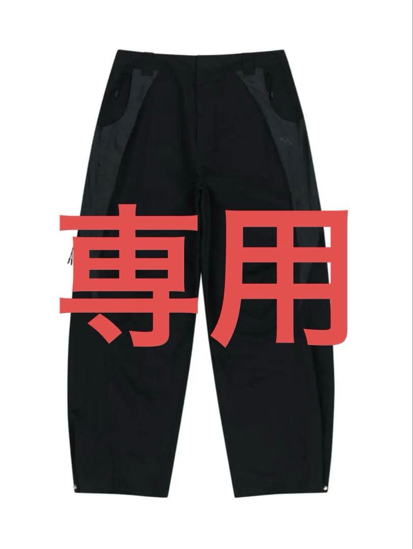 らっきょsansangear contrast pants black