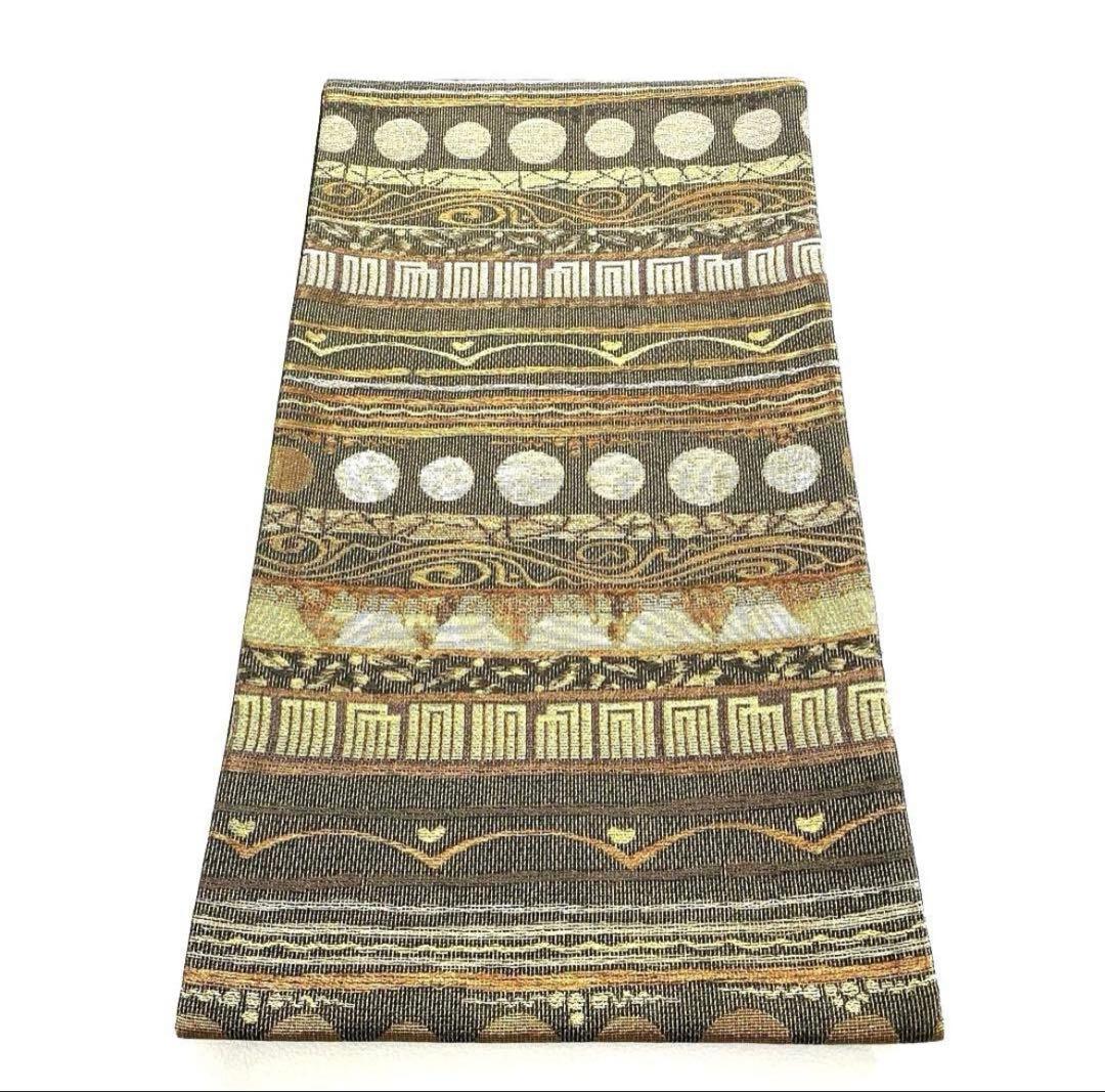 山のアザミ帯5114 ●誉田屋源兵衛謹製 高級 正絹 螺鈿細工 六通袋帯