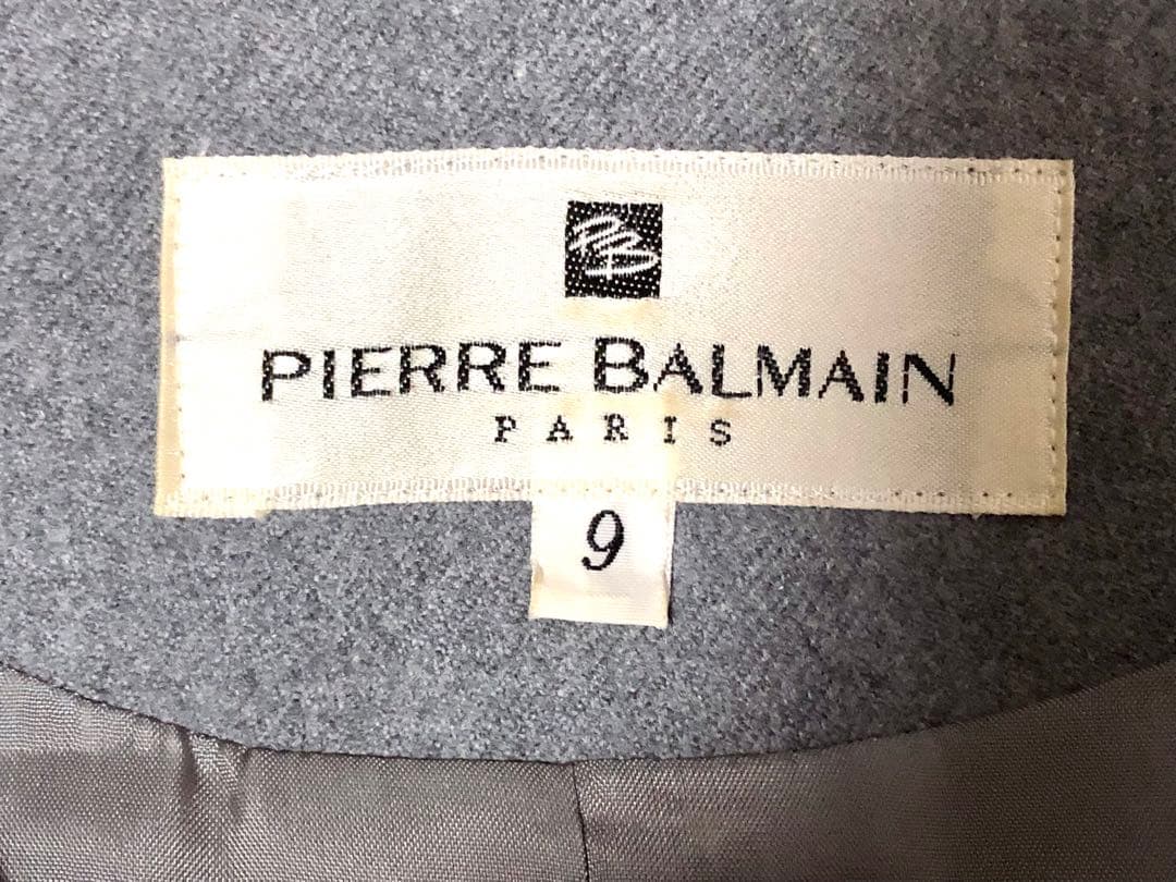 PIERRE BALMAIN レース付き フォーマル スーツ 毛100% 美品