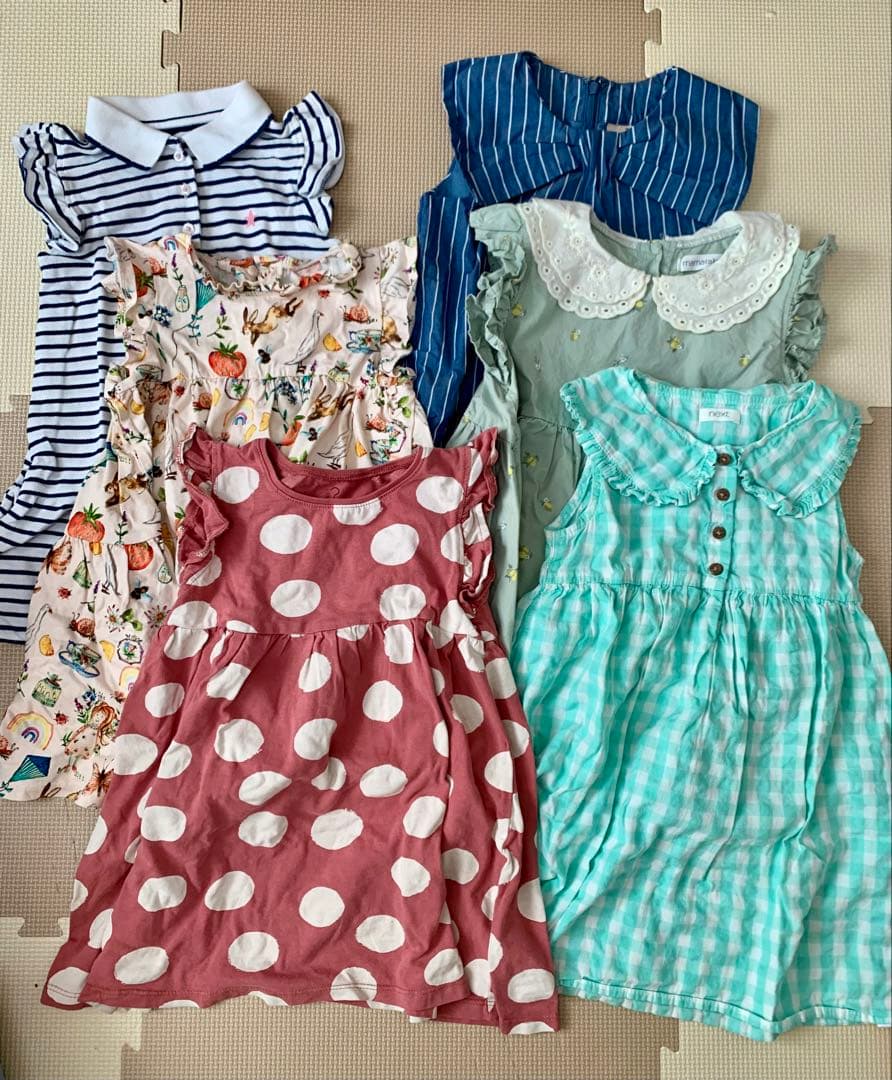 子供服　夏服　まとめ売り　95 100 女の子　古着　75点以上