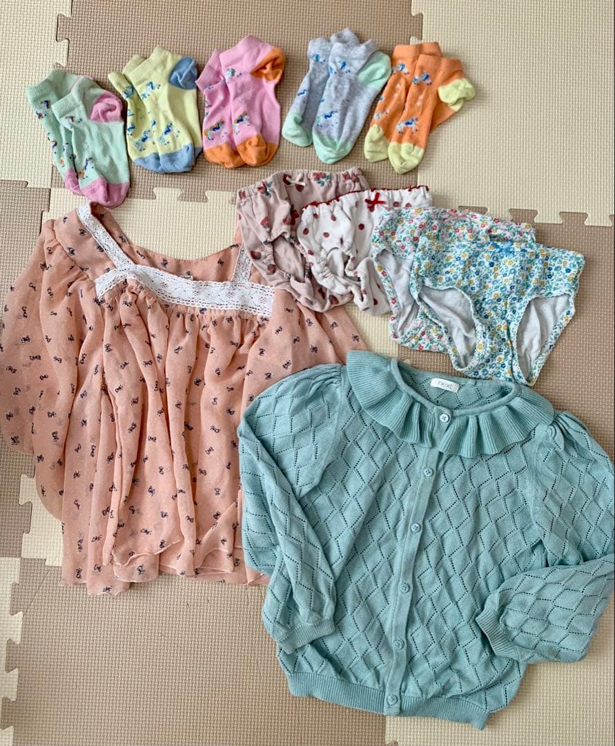 子供服　夏服　まとめ売り　95 100 女の子　古着　75点以上