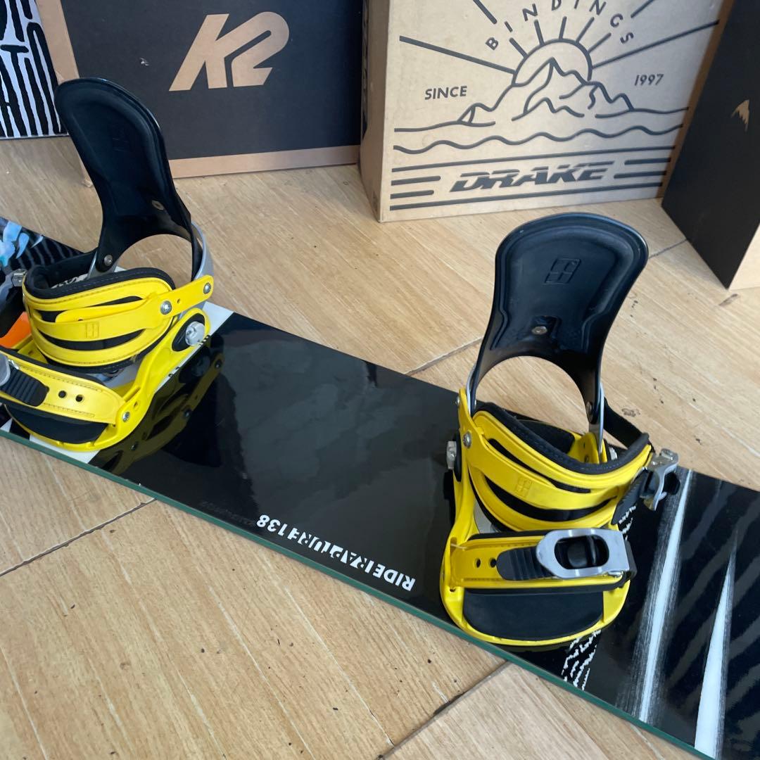 RIDE×FORUM　ライド　バイン付スノーボードセット　138㎝キッズお勧め◎