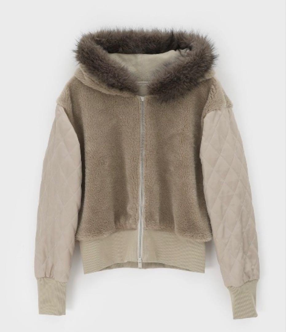 BLACKUP [MADE] エクシブファーフードジップアップ