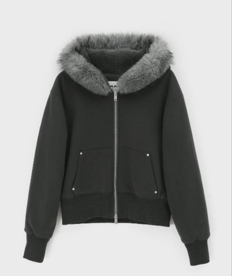 BLACKUP [MADE] エクシブファーフードジップアップ