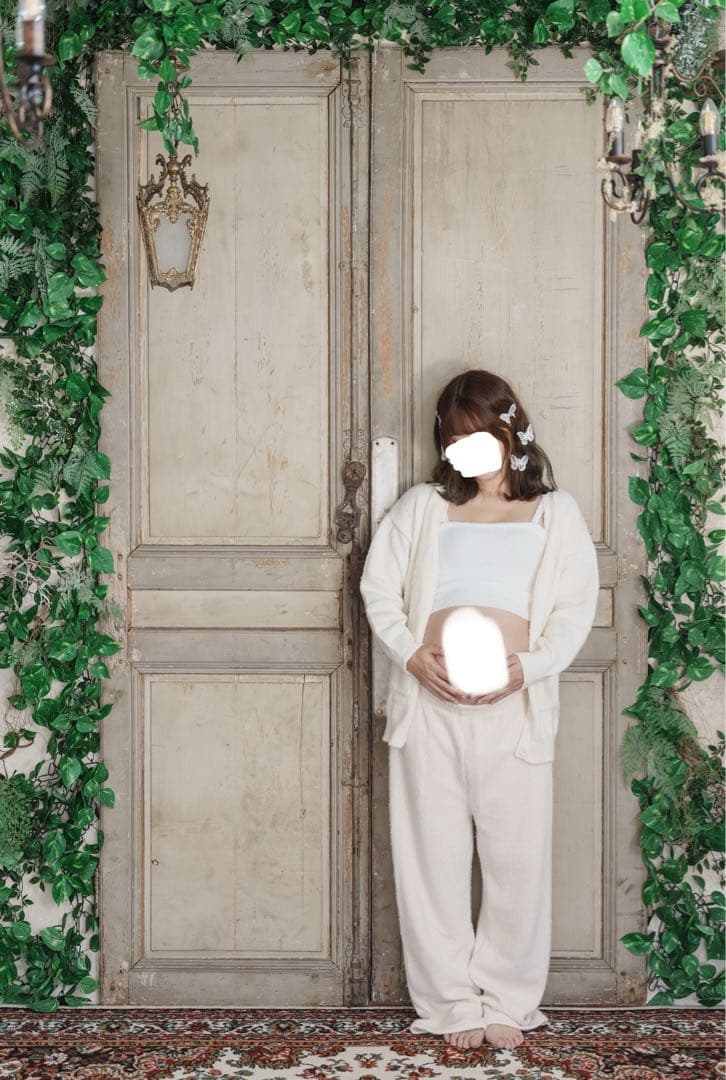 マタニティフォト　衣装　ニット マタニティウェア