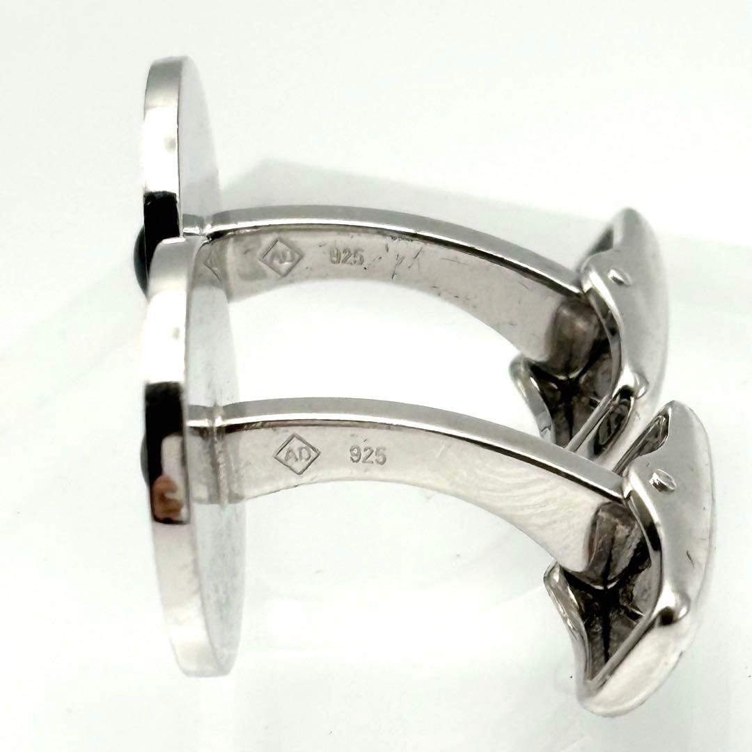 dunhill ダンヒル カフス＆タイピンセット オニキス シルバー925 箱付