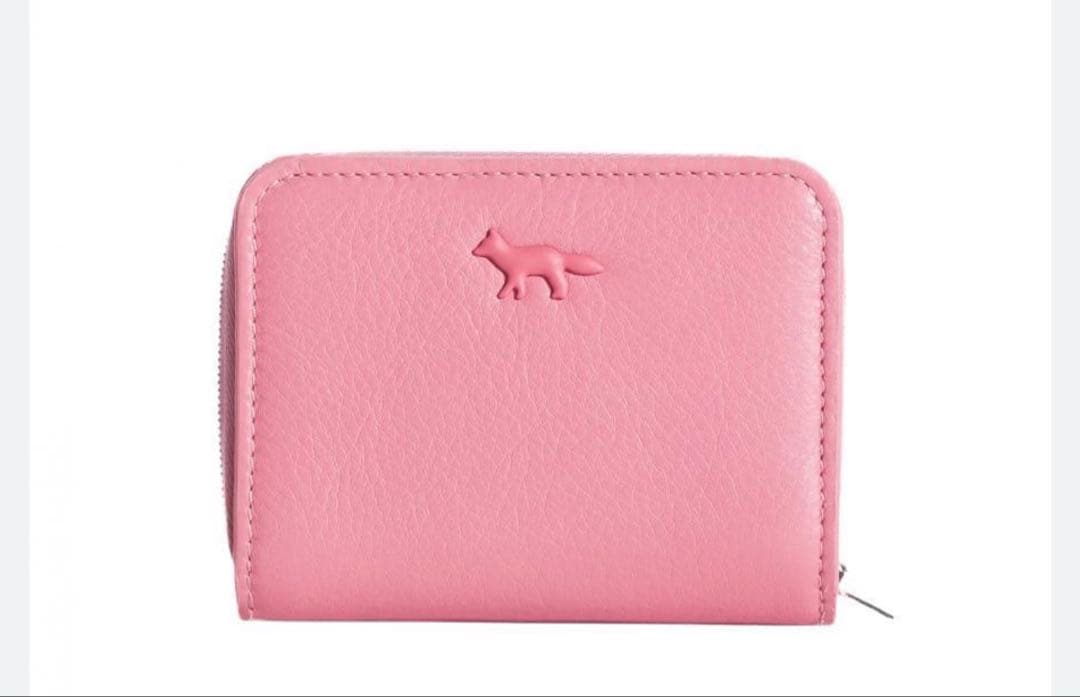 メゾンキツネ cloud 折り財布 fraise ピンク
