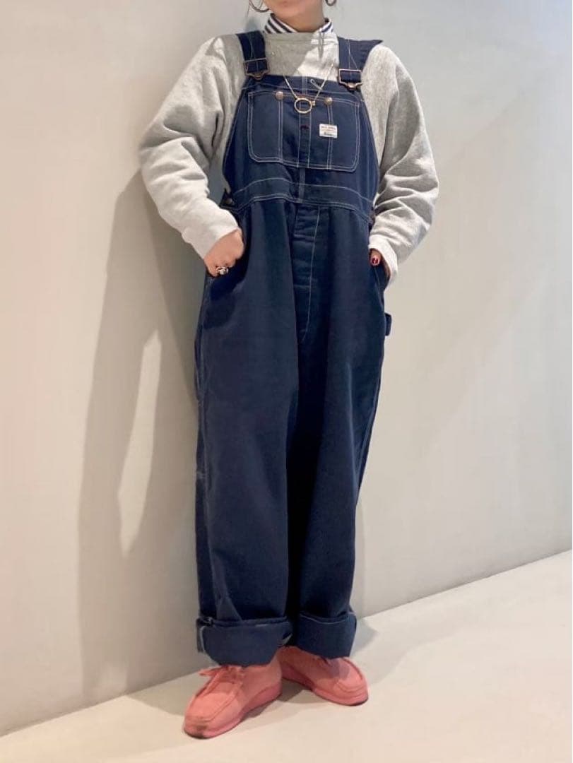 美品*BIGMAC×BEAMSBOY サロペットオーバーオール ネイビー匿名配送