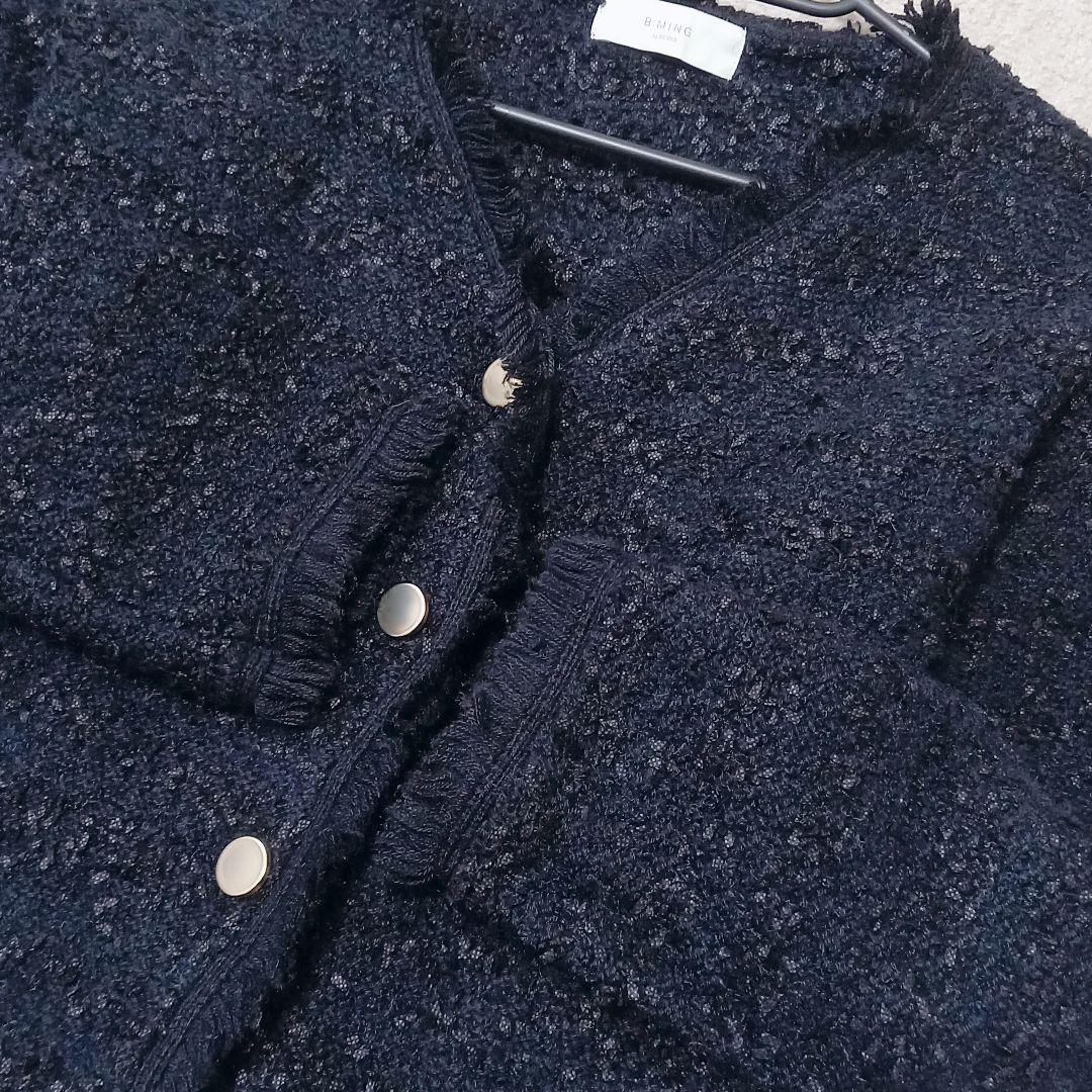 B:MING by BEAMS ツイードカーデ　新品ローファー24cmおまとめ