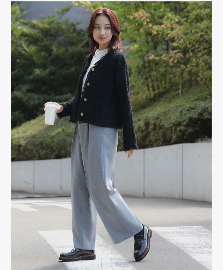 B:MING by BEAMS ツイードカーデ　新品ローファー24cmおまとめ