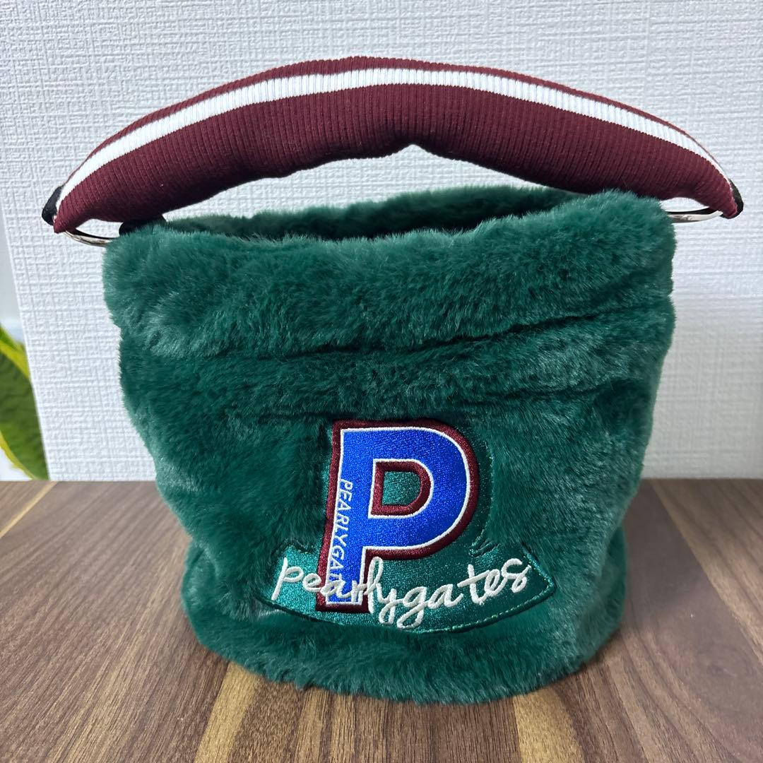 新品 パーリーゲイツ フェイクファーカートバッグ (UNISEX)