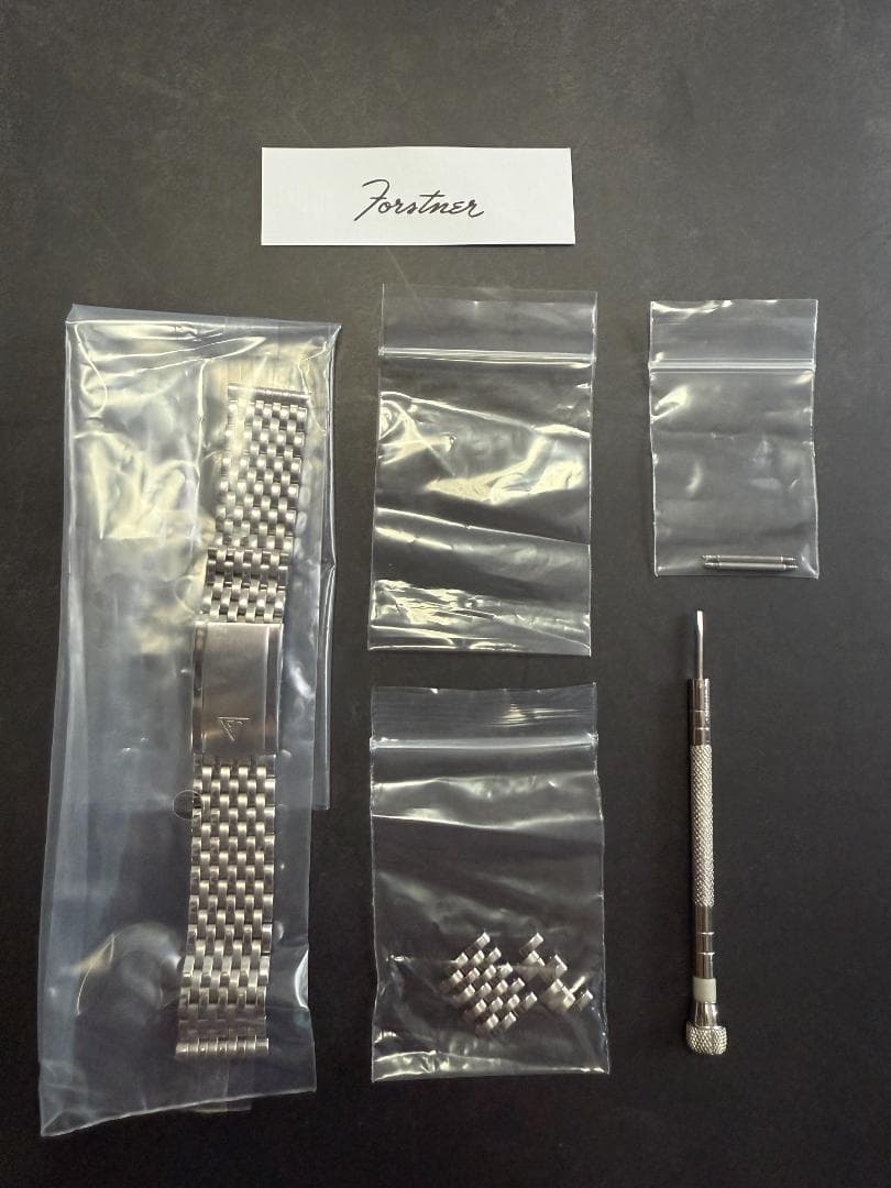 Forstner シルバー メタルブレスレット