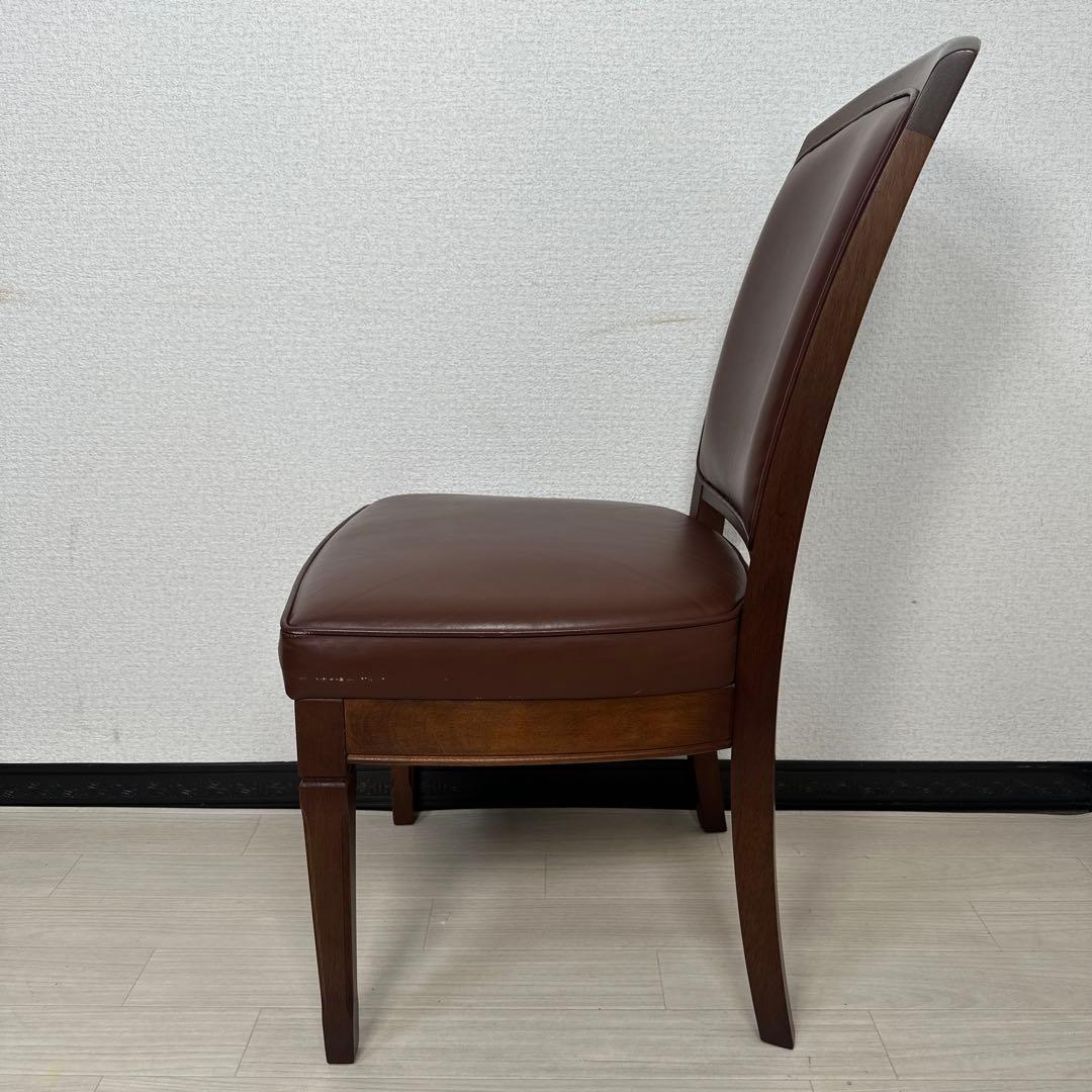 マルニ木工 地中海 本革チェア 高級クラシック家具 ダイニングチェア ※i4※