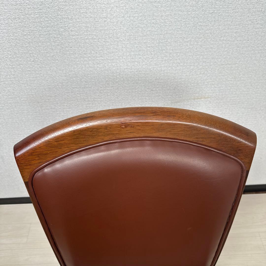 マルニ木工 地中海 本革チェア 高級クラシック家具 ダイニングチェア ※i4※