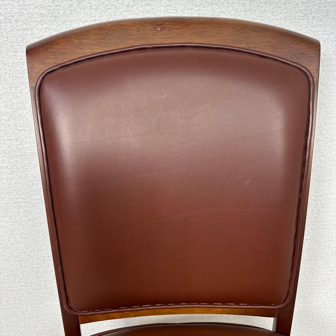 マルニ木工 地中海 本革チェア 高級クラシック家具 ダイニングチェア ※i4※