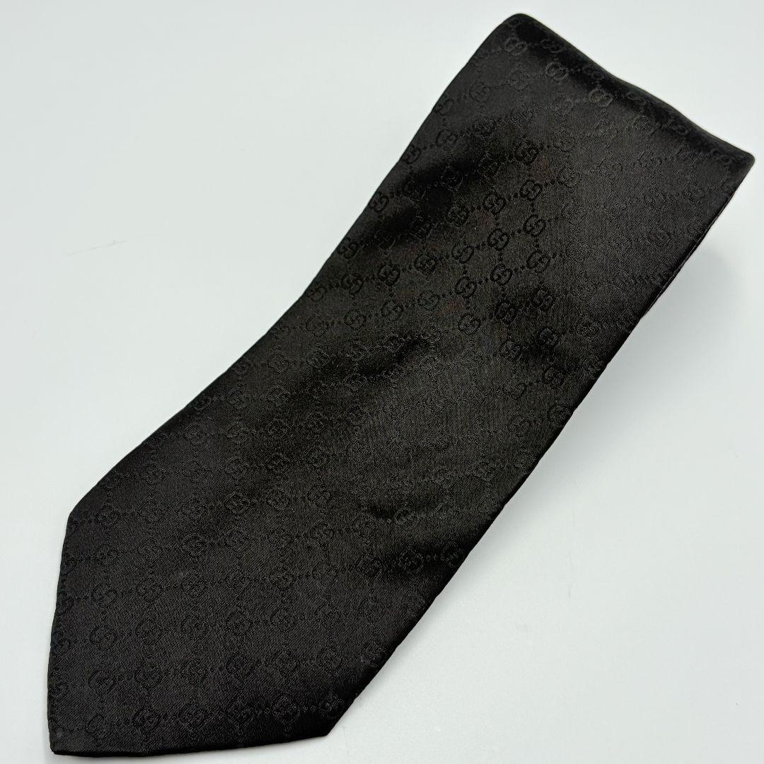 美品✨ グッチ マイクログッチ GG シェリーライン ネクタイ シルク100%