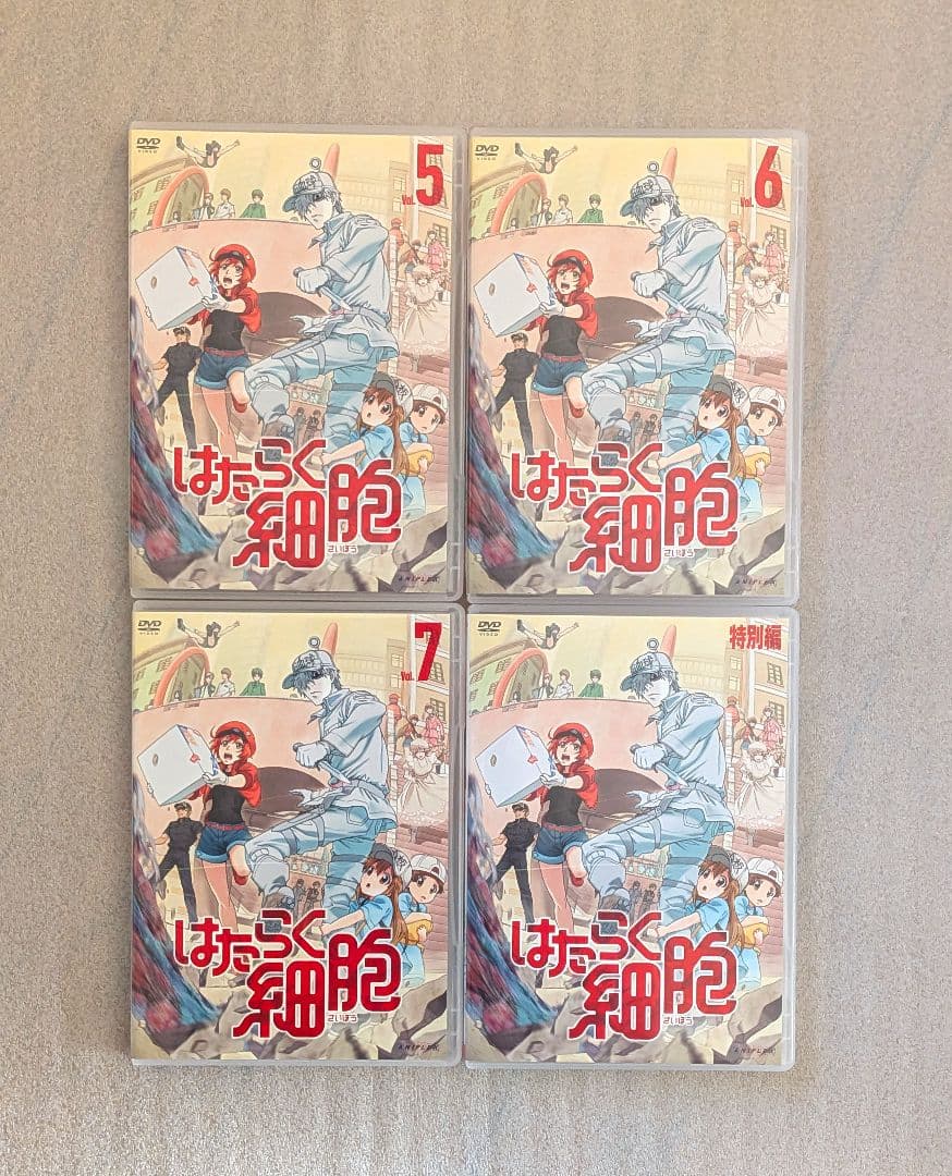 はたらく細胞　DVD　レンタル　アニメ　8本セット