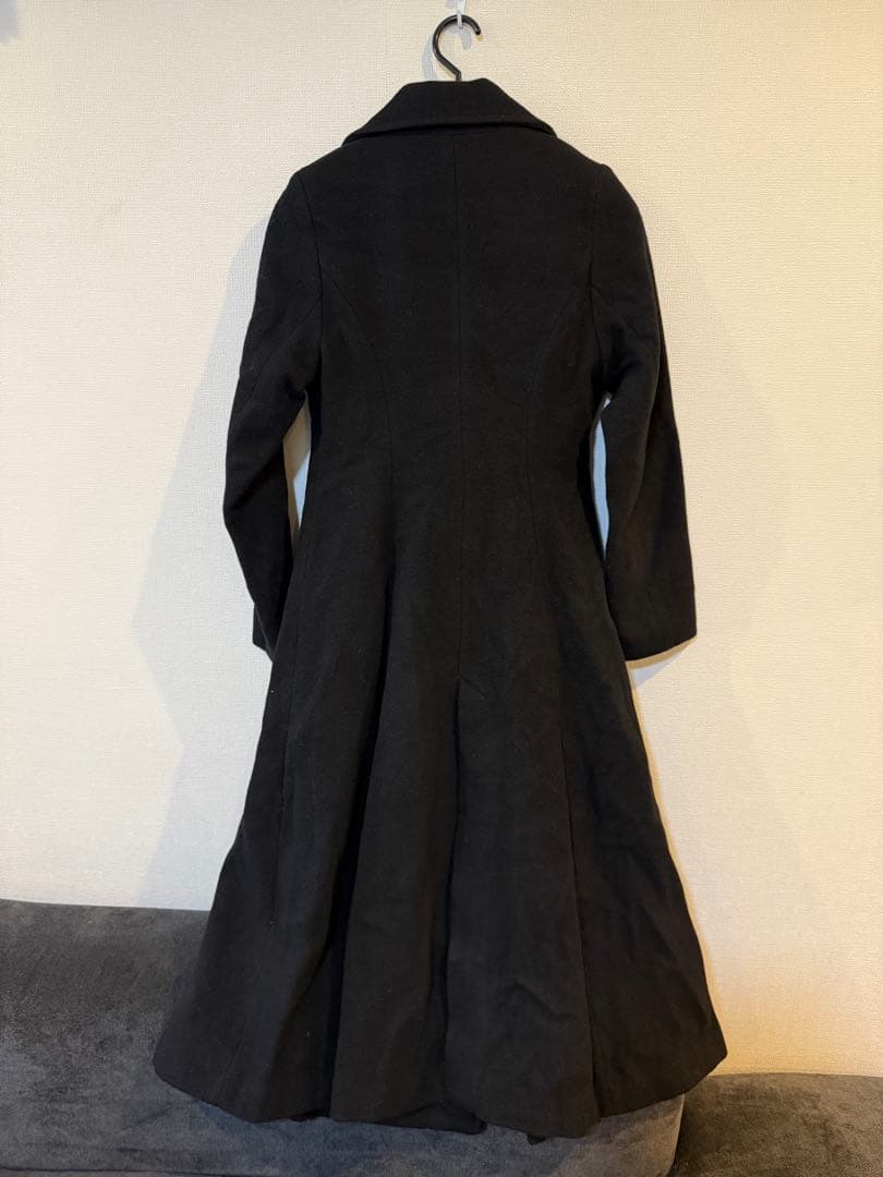 MERCURY DUO♡ブラック ダブルブレスト ロングコート