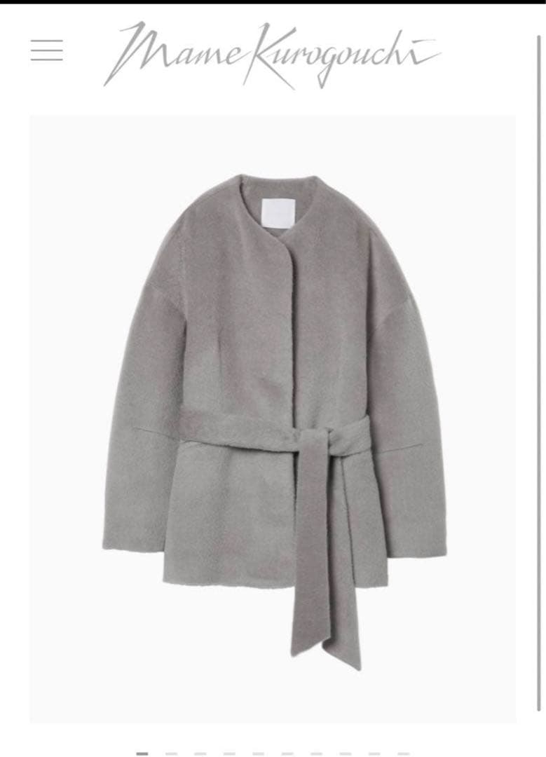 mame ウールシャギージャケット
