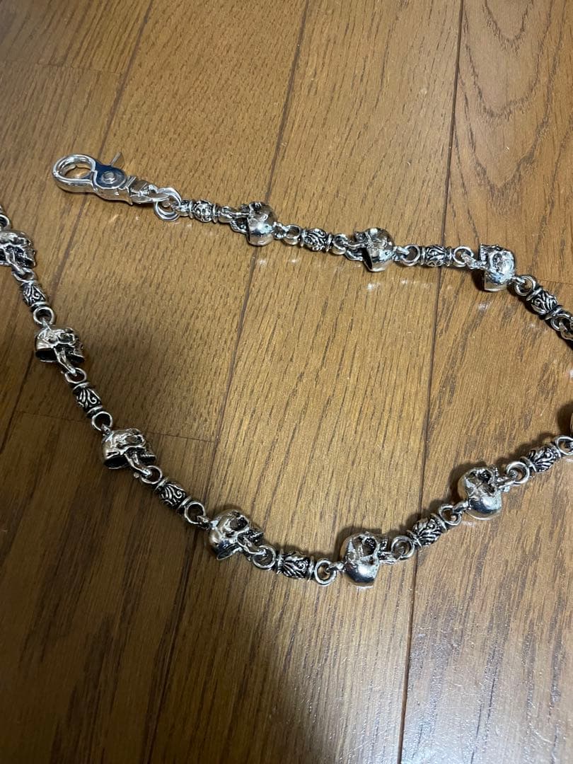 ドクロ 骸骨 ウォレットチェーン
