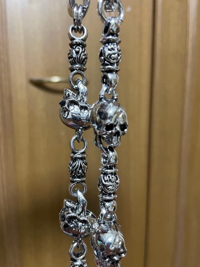 ドクロ 骸骨 ウォレットチェーン