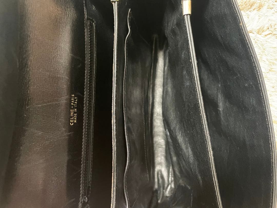 CELINE セリーヌ　ショルダー　バッグ　ブラック ヴィンテージ レザー