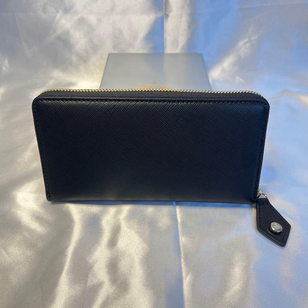 新品 Vivienne Westwood 黒 長財布 金色のオーブ