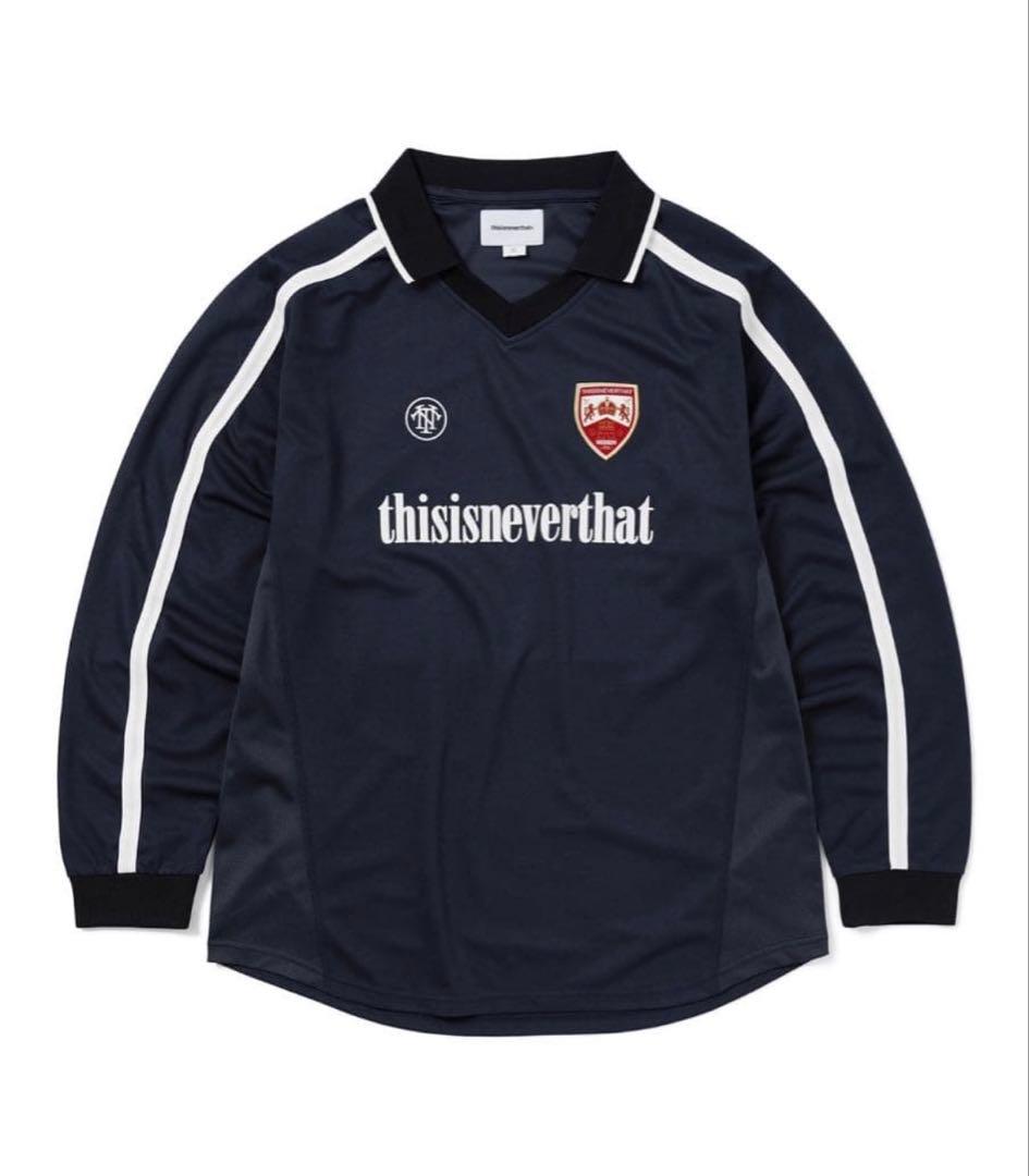 thisisneverthat ネイビー　Soccer Jersey M