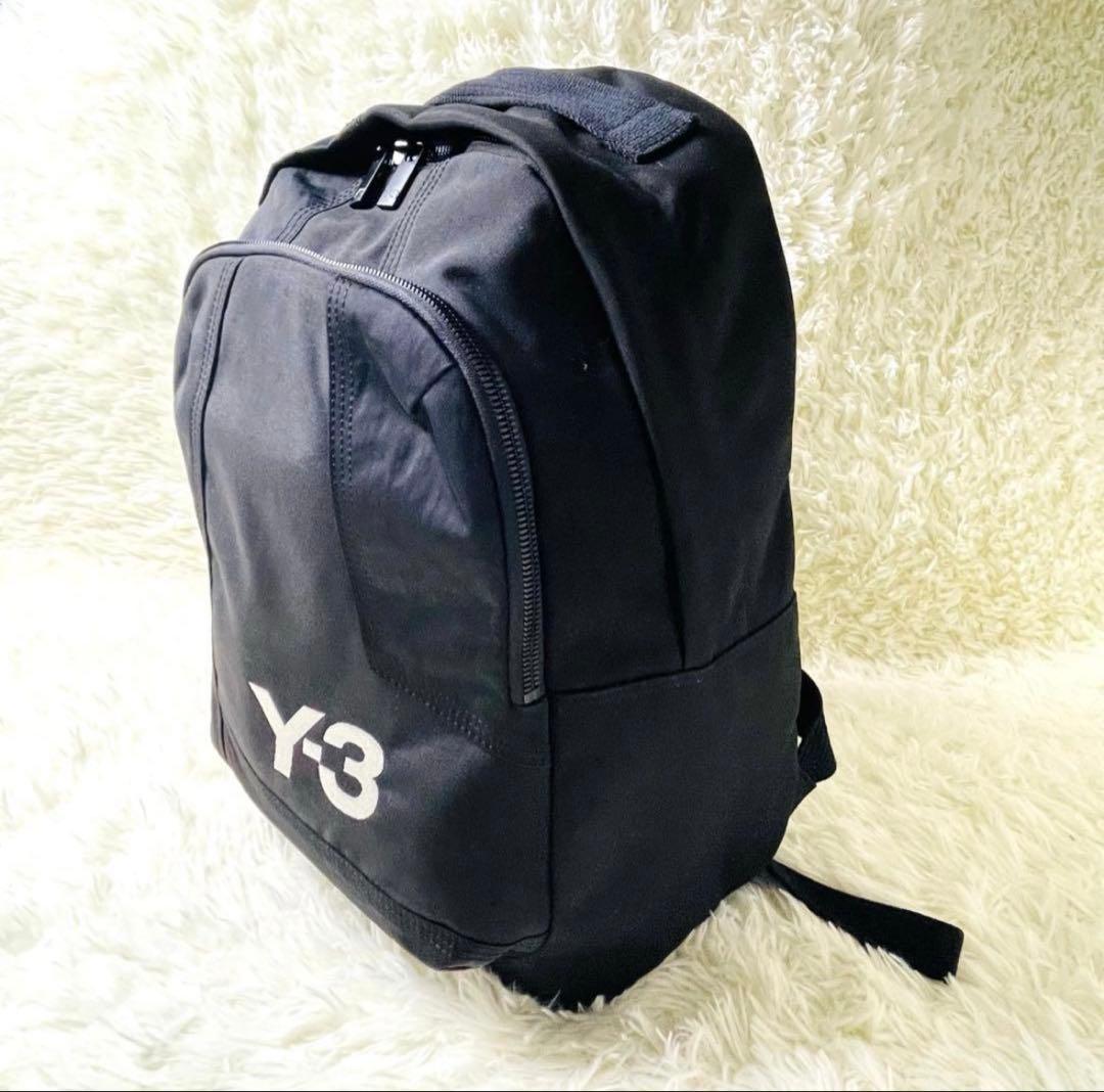 Y-3 黒 バックパック ロゴ　リュック ブラック