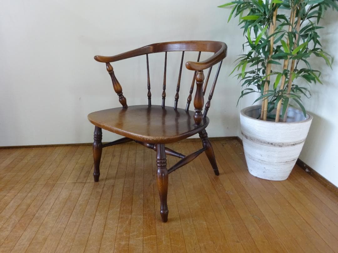 飛騨産業　キツツキ　ヴィンテージ　ウィンザーチェア　スピンドル　ダイニングチェア